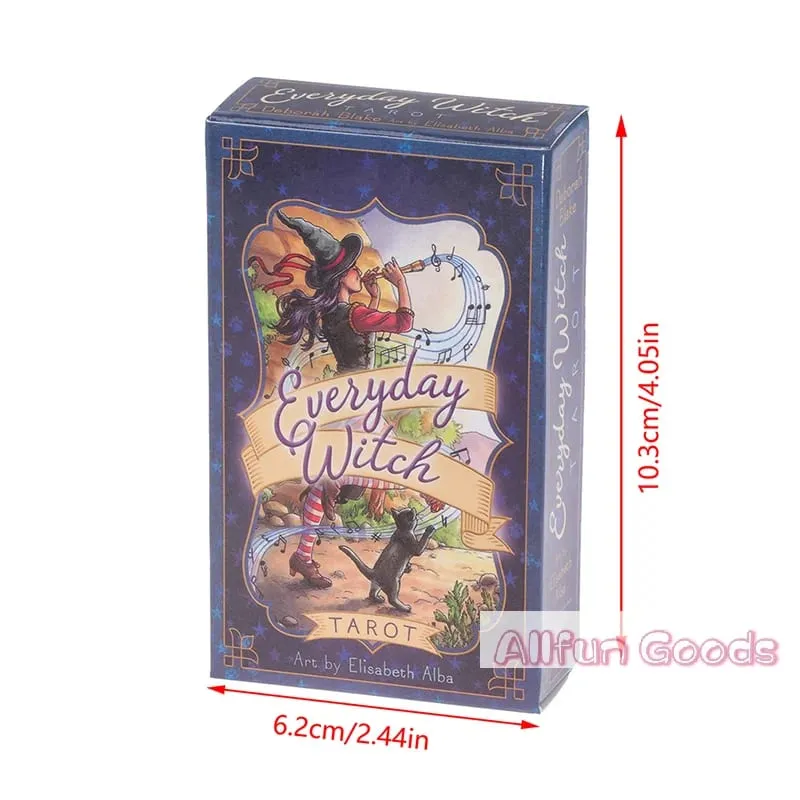 [Tg835] 1 caixa de livro em inglês, bruxa diária para iniciantes, jogos de tabuleiro, astrologia, ferramentas de cartões de adivinhação