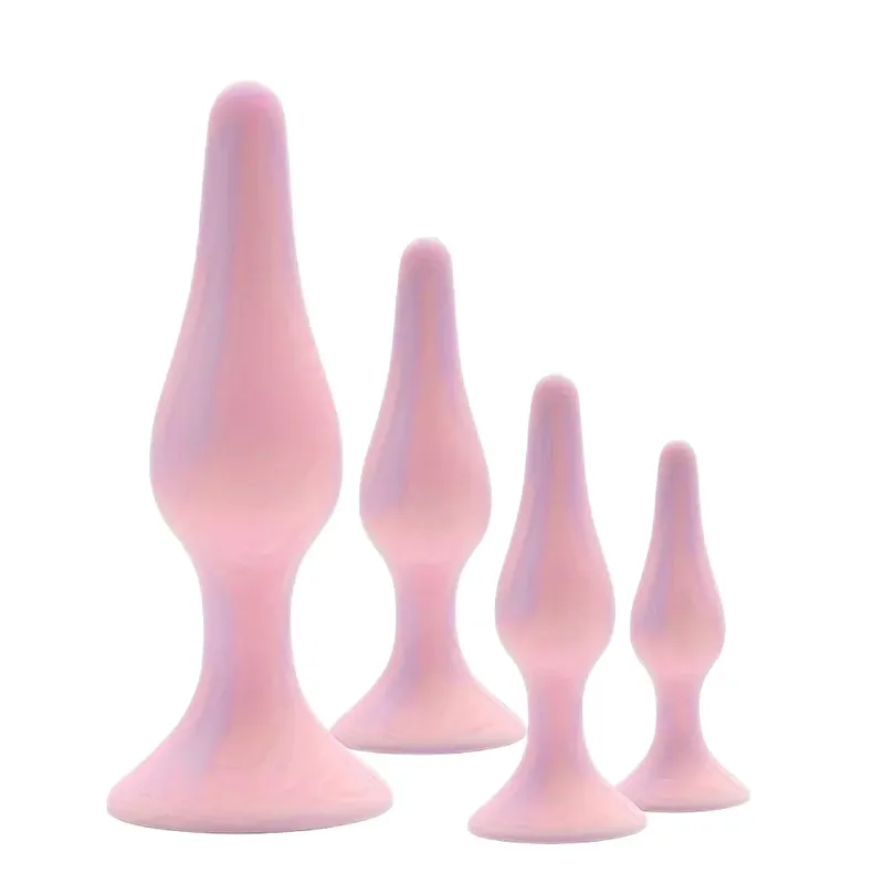 Plugue anal de silicone para iniciantes, plugue anal para homens e mulheres, massageador de próstata para gays, mini bala anal, masturbador, brinquedo sexual para homens
