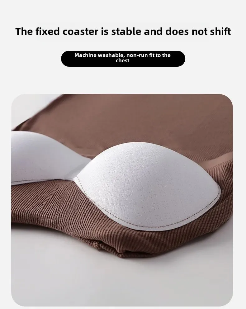 M-4XL para 45-105kg algodão rosqueado plus size camisola com sutiã embutido para mulher modal sem costura roupa interior regatas