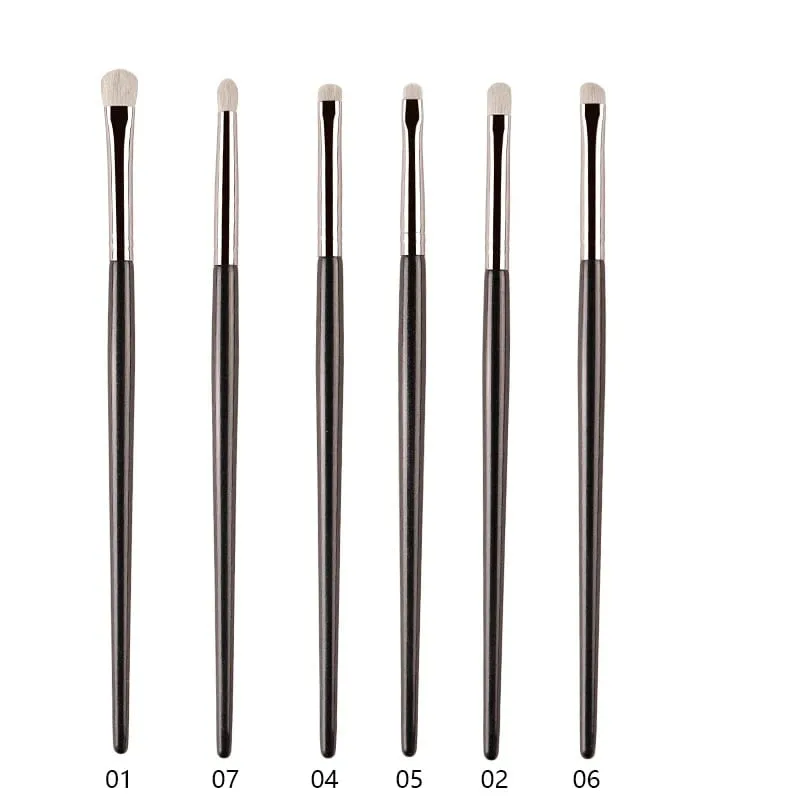 1pc White Pony Hair Eyeshadow Makeup brushes Small Smudge Precision Crease Detail Bevel Eye Shadow Make up brush Liner Lip