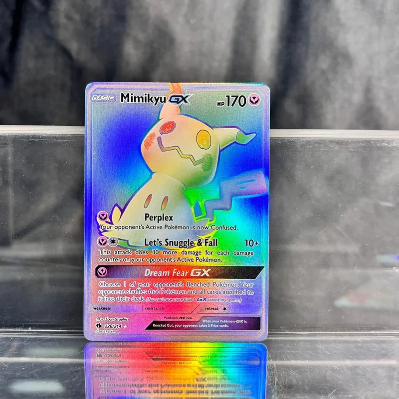 PKM Proxy Cards Classic Charizard Mew With Ex Single Cards Collection PTCG Suicune Gx Tyranitar Gx Lost Thunder Foil Card — image 6
