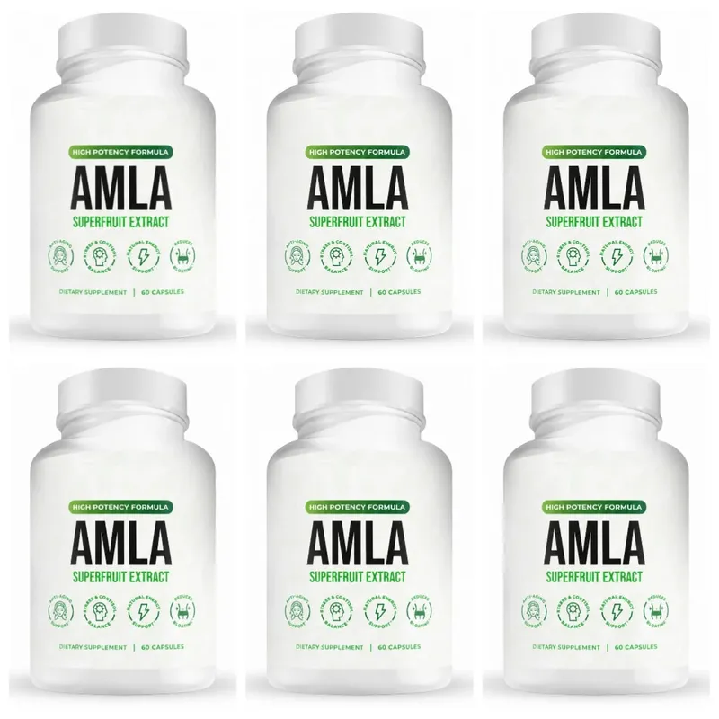 Extrato de fruta Amla 1000mg Cápsulas Suplemento de Superfruta Suporte Energético 60 Cápsulas 30 Porções Vegano Não OGM Sem Glúten