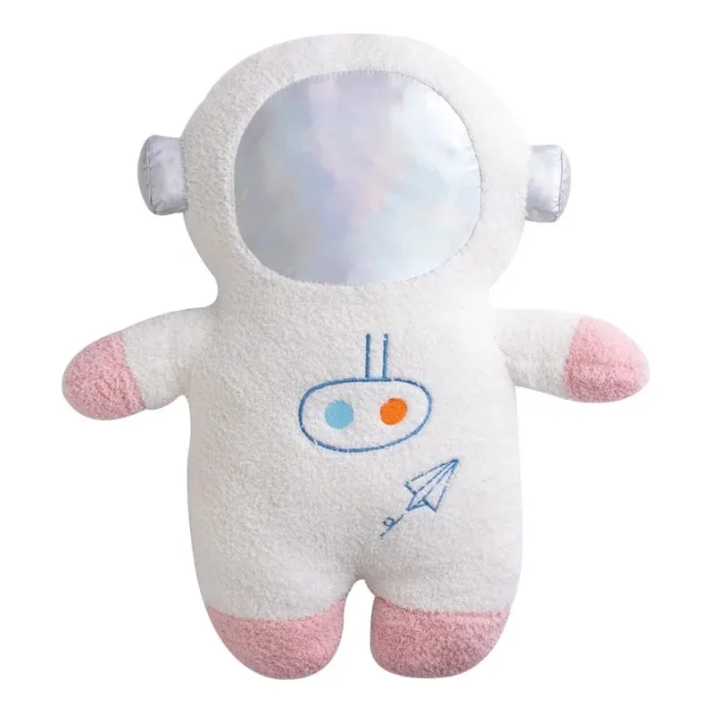 Quente 58cm foguete de pelúcia astronauta brinquedo recheado nave espacial lance travesseiro decoração para casa presente aniversário espaço descoberta educacional para crianças