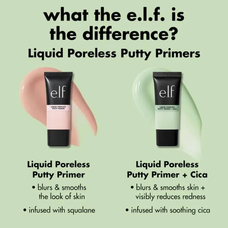 Elf 液體無孔膩子底漆 Power Power Grip 霧面底漆 露水定妝噴霧 Halo Glow 液體過濾器和腮紅美容棒