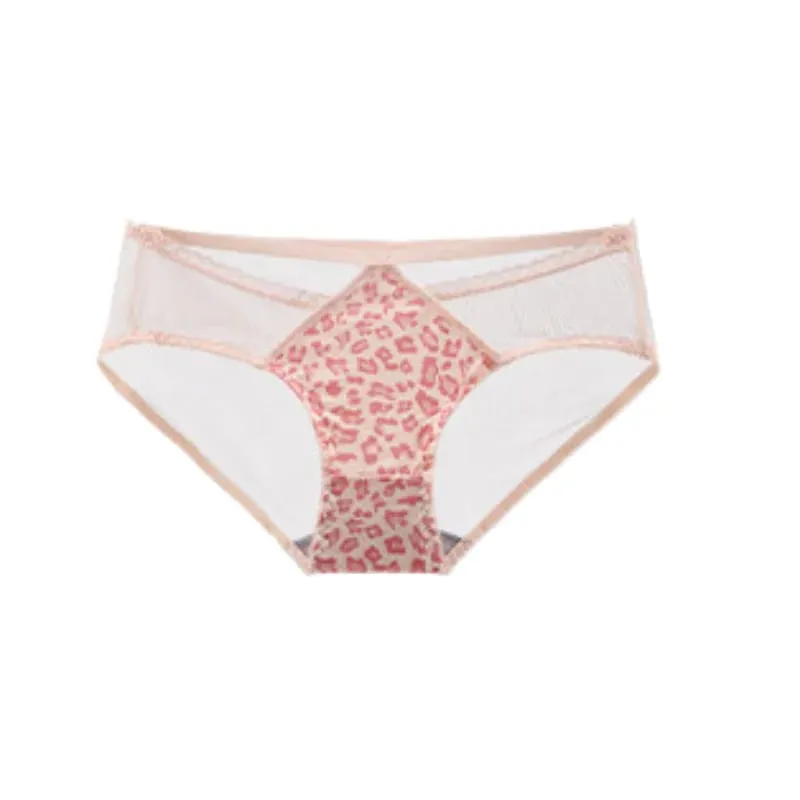 Conjunto de sutiã de fixação frontal com estampa de leopardo confortável para mulheres sem costas peito pequeno melhorando lingerie venda quente