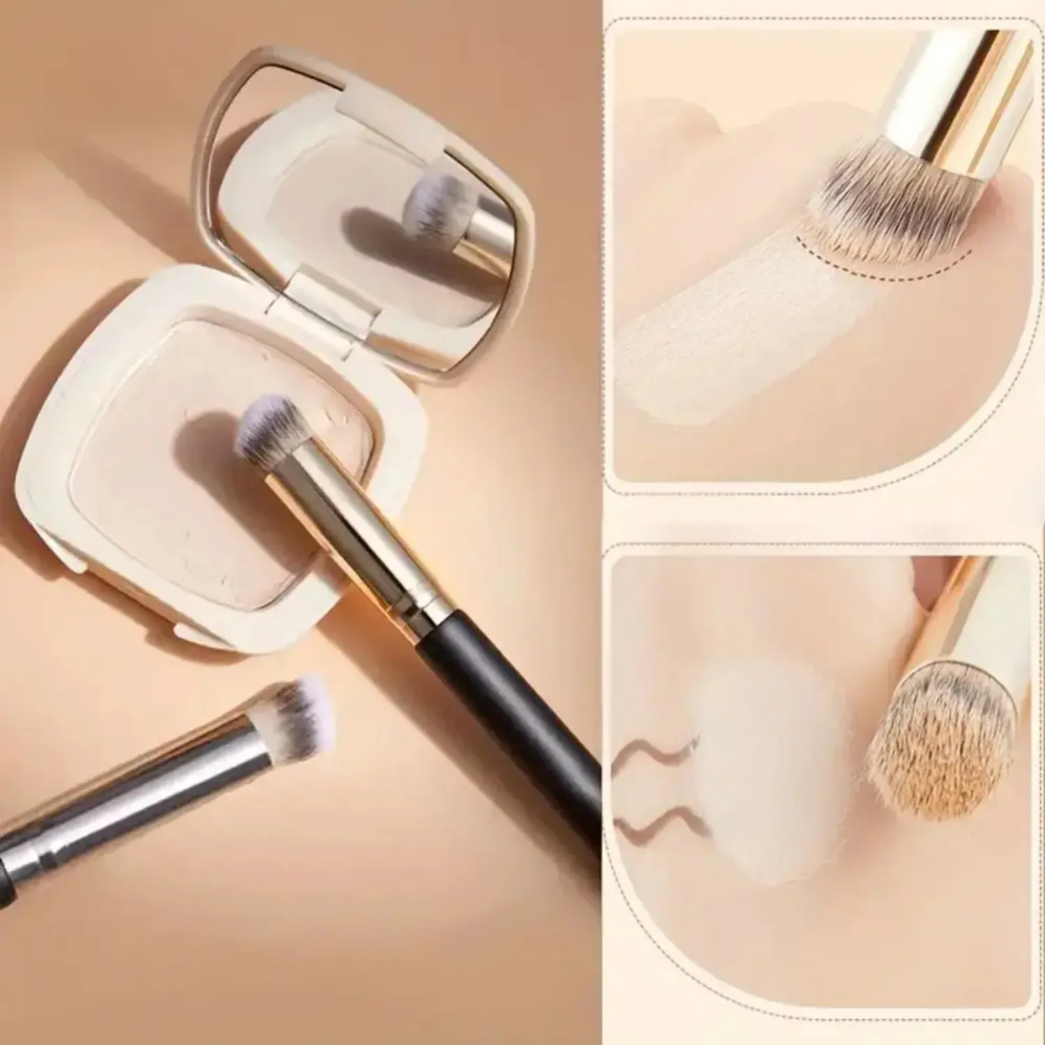 Pincel corretivo para base, contorno premium, blush, impecável, sob os olhos, denso, pincel de maquiagem para misturar 170, 270, 370