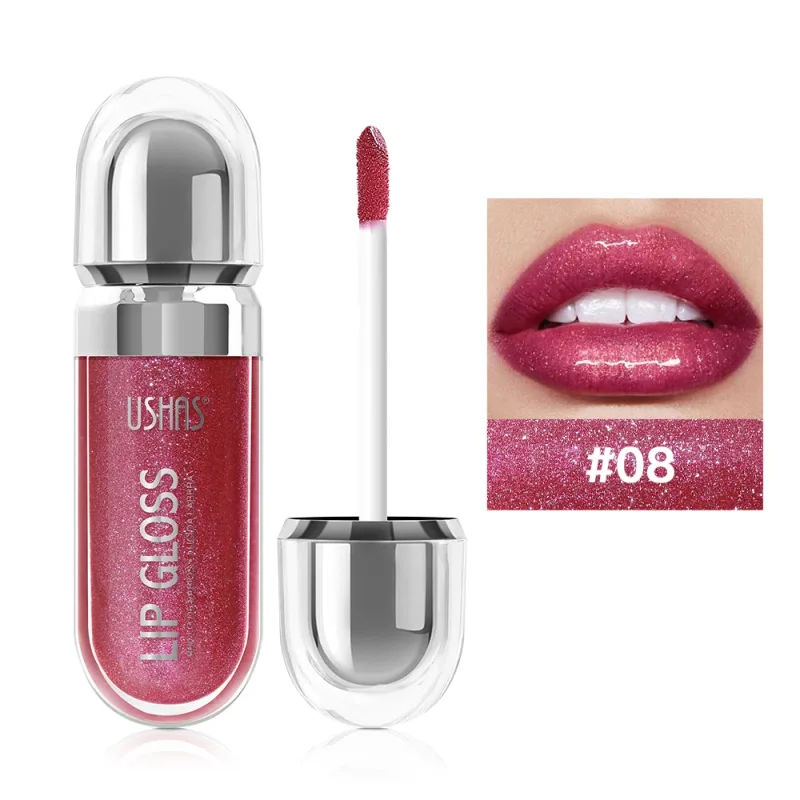 Shimmer Lip Gloss 12 Shades Glass High Shine Non-Sticky Moisturizing Long Lasting Plumping Lip Makeup — image 15