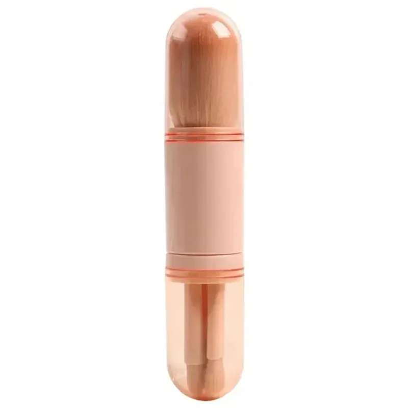 4 em 1 mini pincel de maquiagem bonito conjunto de pincéis de maquiagem de viagem retrátil base profissional mistura pó sombra de olho escova