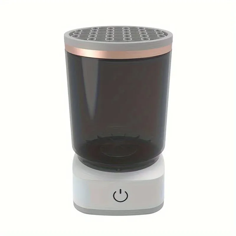 Limpador elétrico de escova de maquiagem, automático, ferramenta de limpeza de escova cosmética, limpeza profunda rápida para todos os tamanhos de escovas, durável
