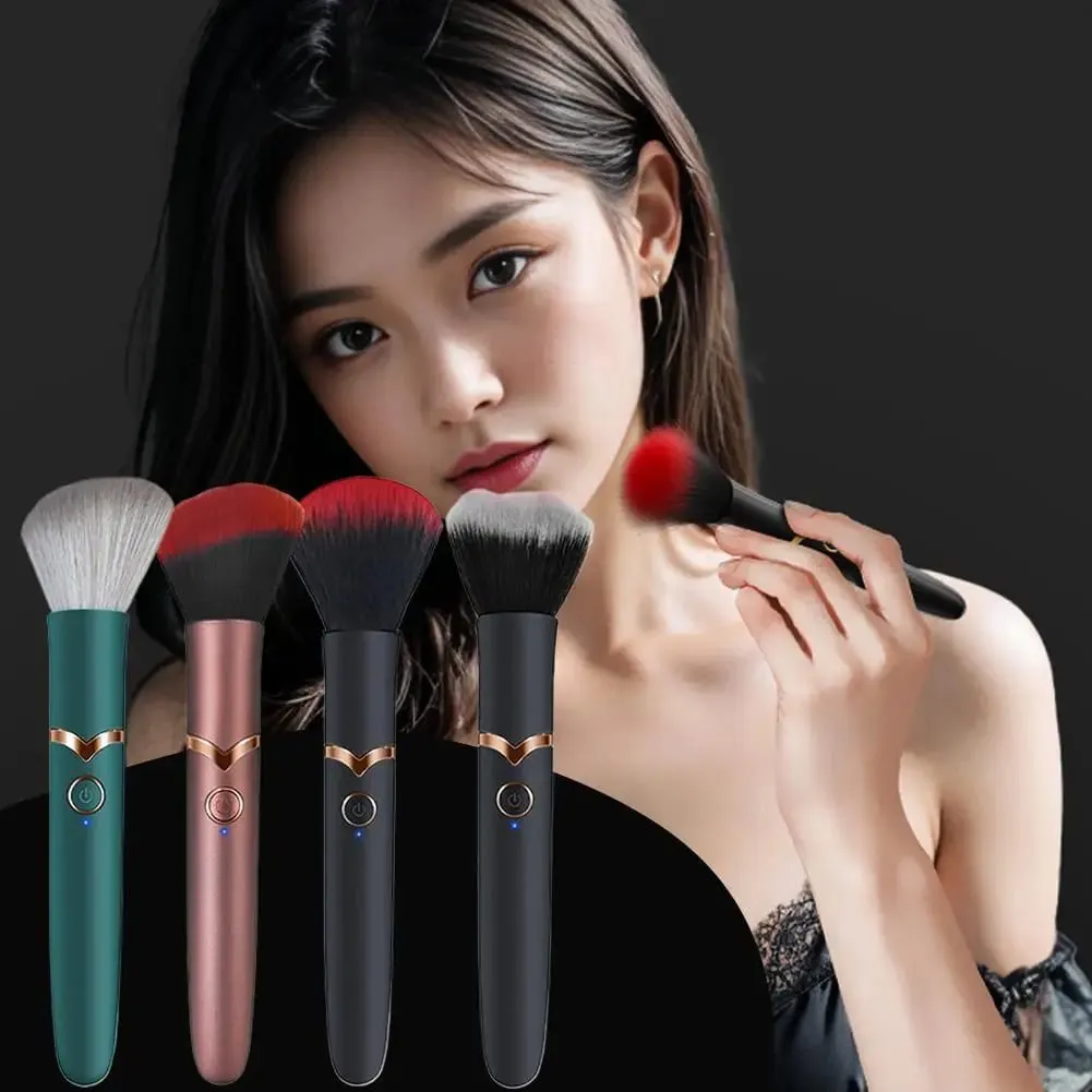 Electric Makeup Brush Foundation Brush Vibration Makeup Brush Portable Rechargeable Cosmetic Brush Detail Makeup Tools