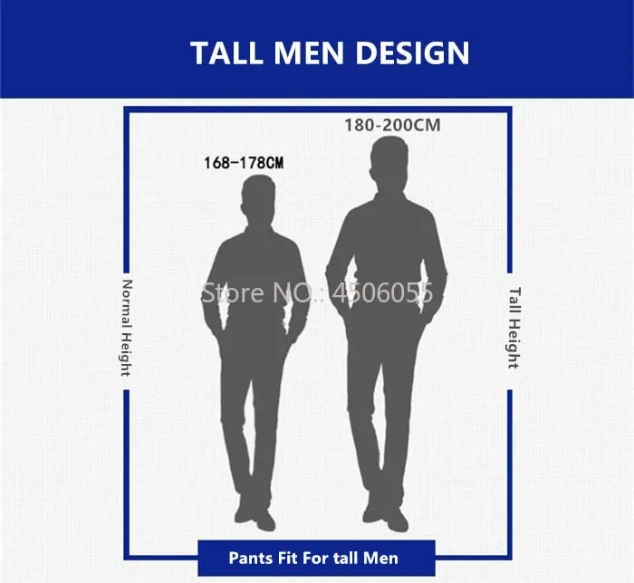 Tall Man White Jeans Straight Extra Long Boys Lengthened Plus Size 42 44 46 48 Loose Cotton Stretched Denim Pants Male Trousers