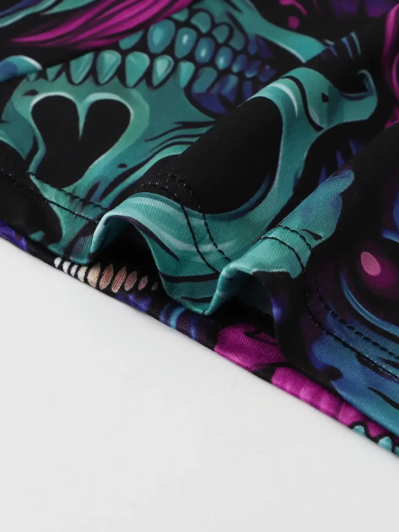 5 pçs aleatório masculino respirável boxer roupa interior com padrões de graffiti coloridos cintura elástica roupa interior na moda e na moda