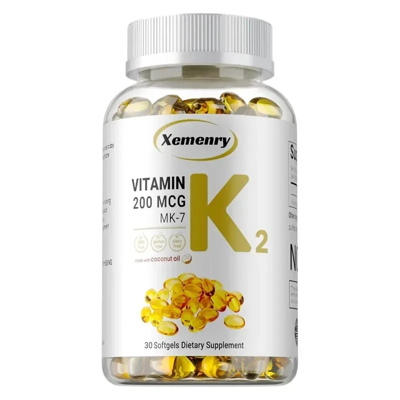 Suplemento de vitamina K2 MK-7 - apoia a densidade óssea, dentes, pele, coração, saúde e imunidade