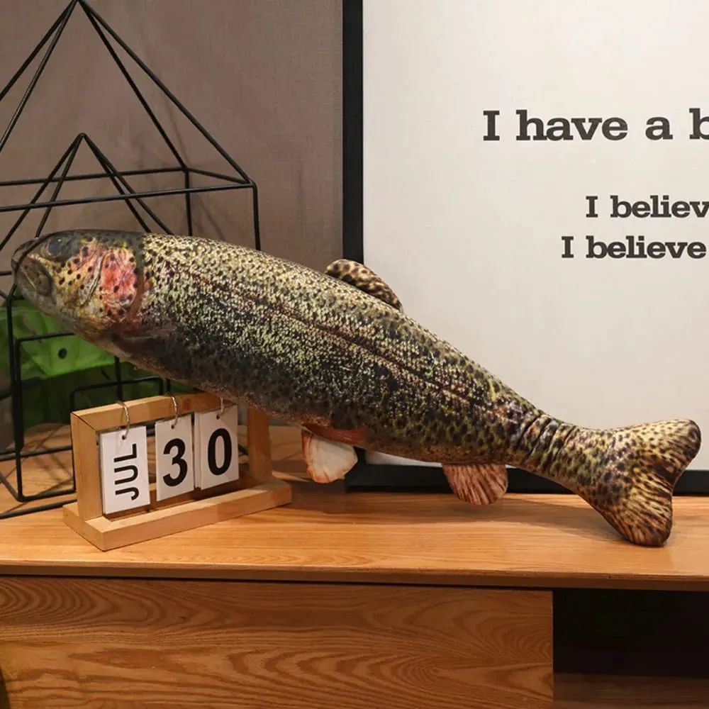 Poleiro simulação peixe travesseiro de pelúcia garoupa recheado dos desenhos animados peixe brinquedo de pelúcia adorável pp algodão peixe anime travesseiro bonecas