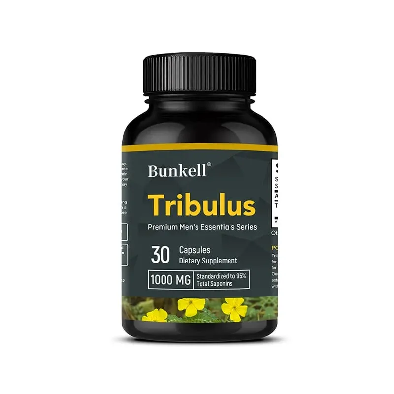 Cápsulas de Tribulus Terrestris - Aumenta a Energia, Melhora o Humor, Melhora a Resistência e o Desempenho Atlético - 120 Cápsulas