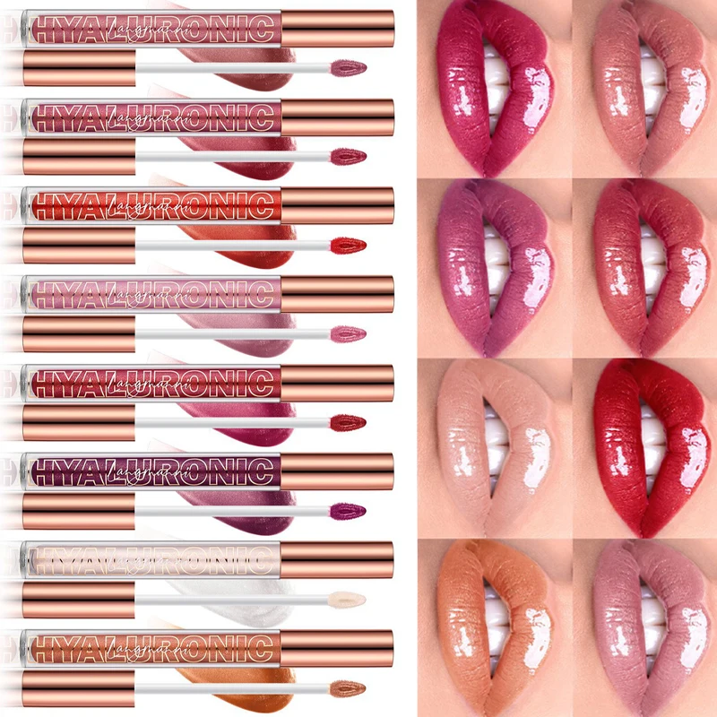 Brilho perolado plumping brilho labial diamante glitter nude rosa batom líquido vidro brilhante à prova dwaterproof água sexy lábio matiz maquiagem labial