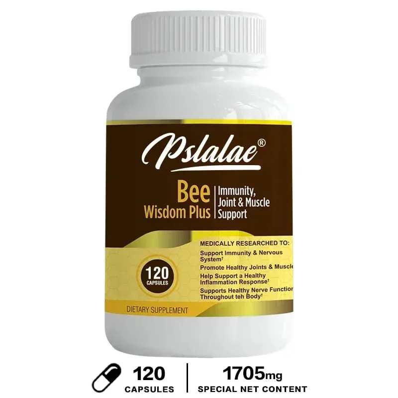 Extrato de Veneno de Abelha Premium Extrato Antiinflamatório Articulação e Suplemento Ósseo 120 Cápsulas