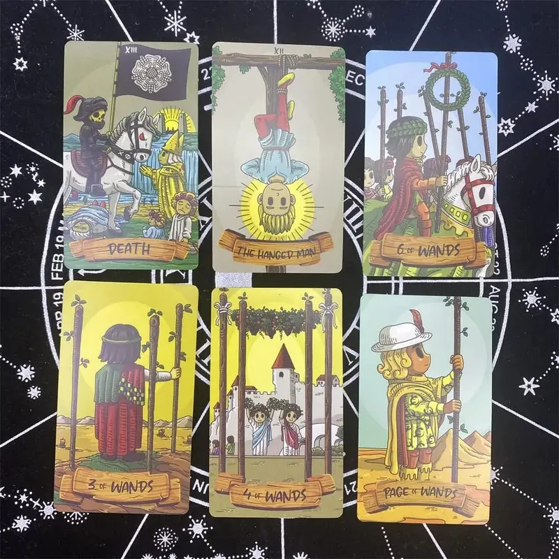 Smithtiny Tarot Cards Board Games for Divination Personal Use Tarot Deck Full English Version