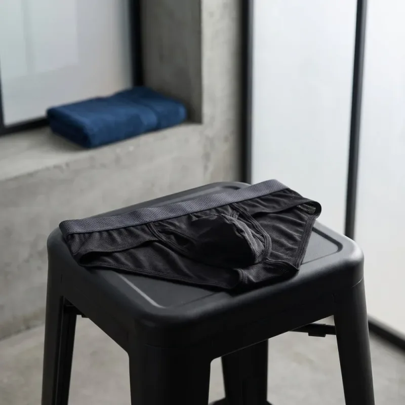 Cuecas finas de verão cuecas finas homens abertura lateral respirável calcinha de seda gelo emenda lingerie sem costura roupa interior masculina