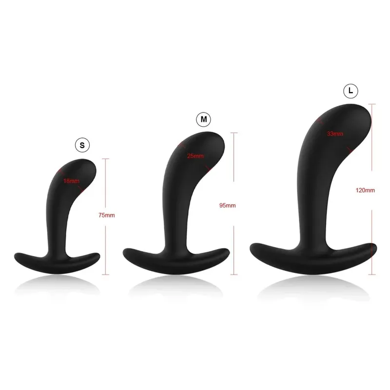 4 pçs iniciante silicone butt plug anal plug para homens massageador de próstata para gay mini bala anal vibrador brinquedo sexual para homens