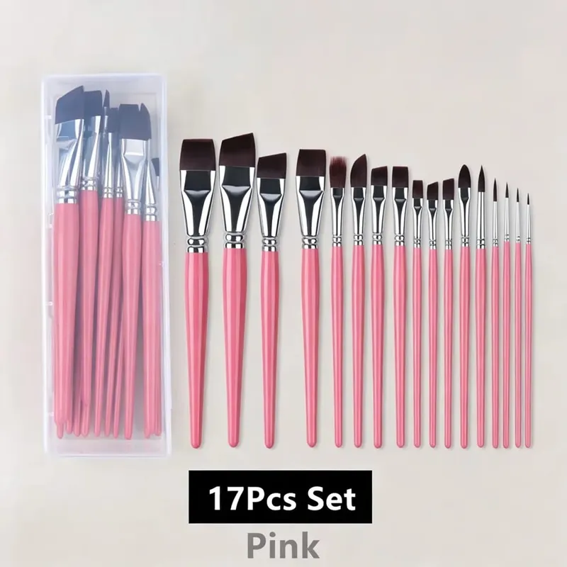 Pincéis multifuncionais para pintura facial e corporal, 7/10/17 peças, alta qualidade, céu, azul, artista, pintura em aquarela, ferramenta de maquiagem, pincel de maquiagem