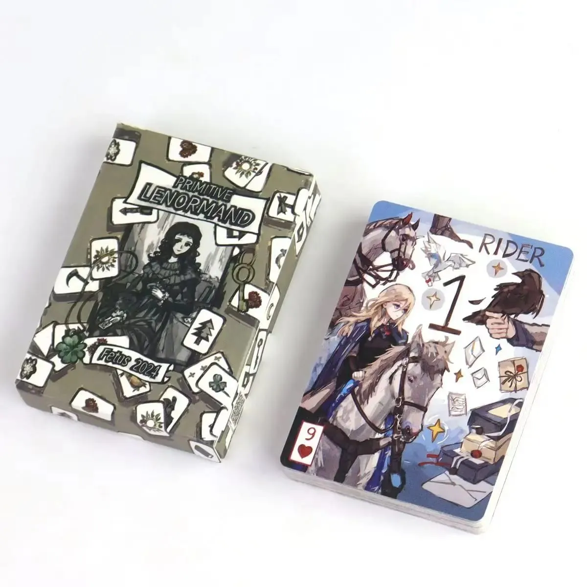 42 張適合初學者的 Lenormand 卡原始 Lenormand Deck Rana 系統 9*6 厘米