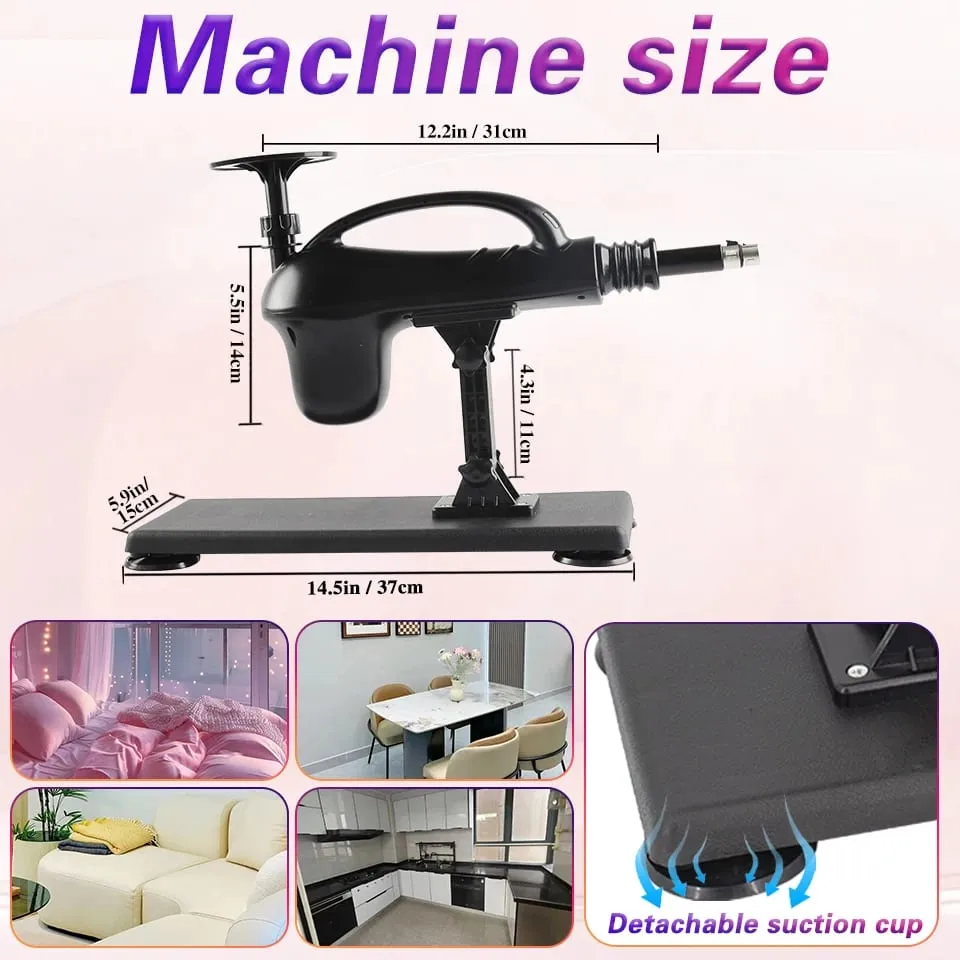 自動性愛機器 3XLR 假陽具配件女性自慰震動器按摩槍男性性玩具情侶成人用品