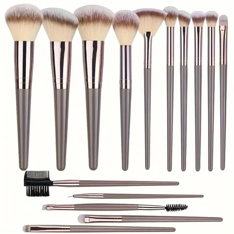3-20 pçs pincéis de maquiagem macio macio conjunto de escova de maquiagem ferramentas cosméticas para fundação pó sombra kabuki mistura ferramenta de beleza — image 15