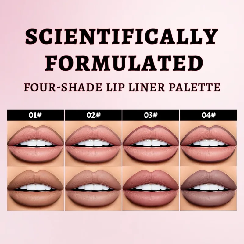 Lápis delineador líquido fosco, à prova d'água, batom com mancha natural, delineador labial, caneta de contorno de lábios, cosméticos