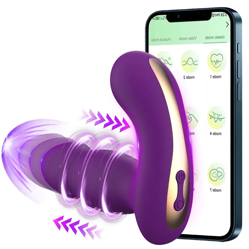Empurrando vibrador atualizado brinquedo sexual 9 freqüência vibratória g ponto clit mamilo wearable vibrador adulto brinquedos sexuais para casal feminino