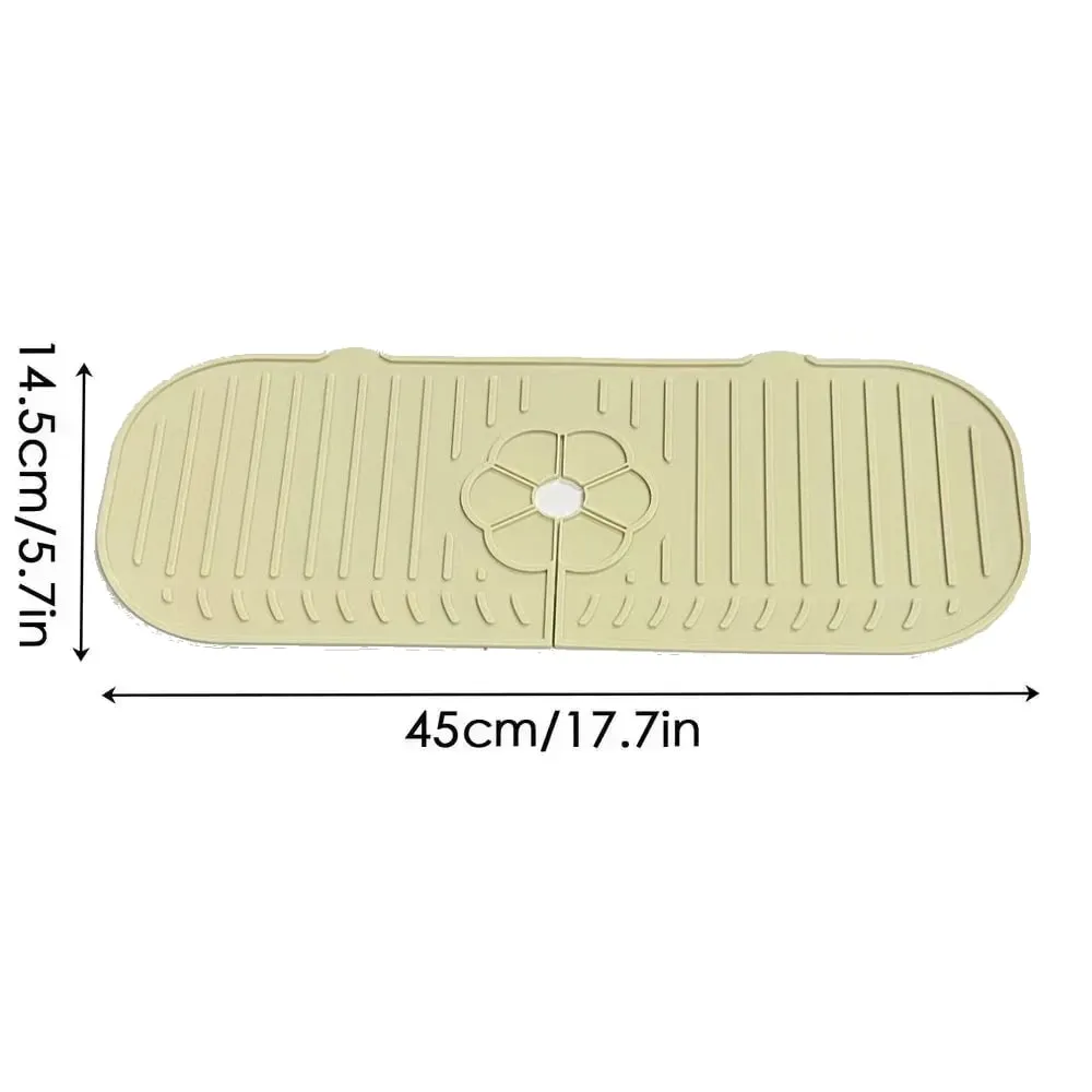 Torneira da cozinha respingo almofada de silicone torneira da pia respingo guarda esteira esponja dreno almofada bancada protetor para cozinha banho gadgets — image 15