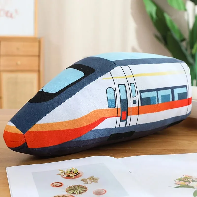 Travesseiro de pelúcia colorido para transporte público, escavadeira, tanque de moto, avião, sofá, decoração de quarto, almofada, presente masculino