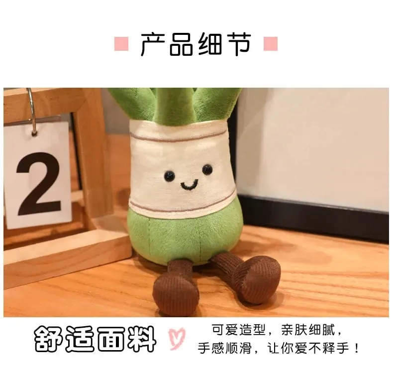 Travesseiro de pelúcia humanóide recheado, boneco sorridente de milho, cenoura, aspargos com pernas, decoração, presente
