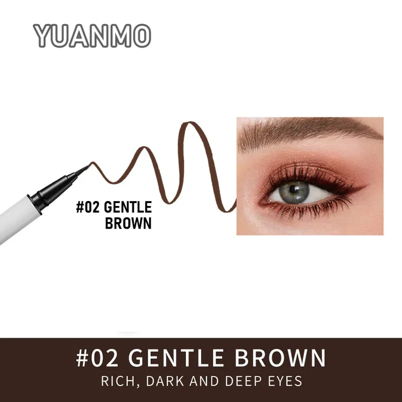 Long-lasting smooth matte finish water-resistant and stain-resistant liquid eyeliner pen eye makeup eyeliner cosmetic product
