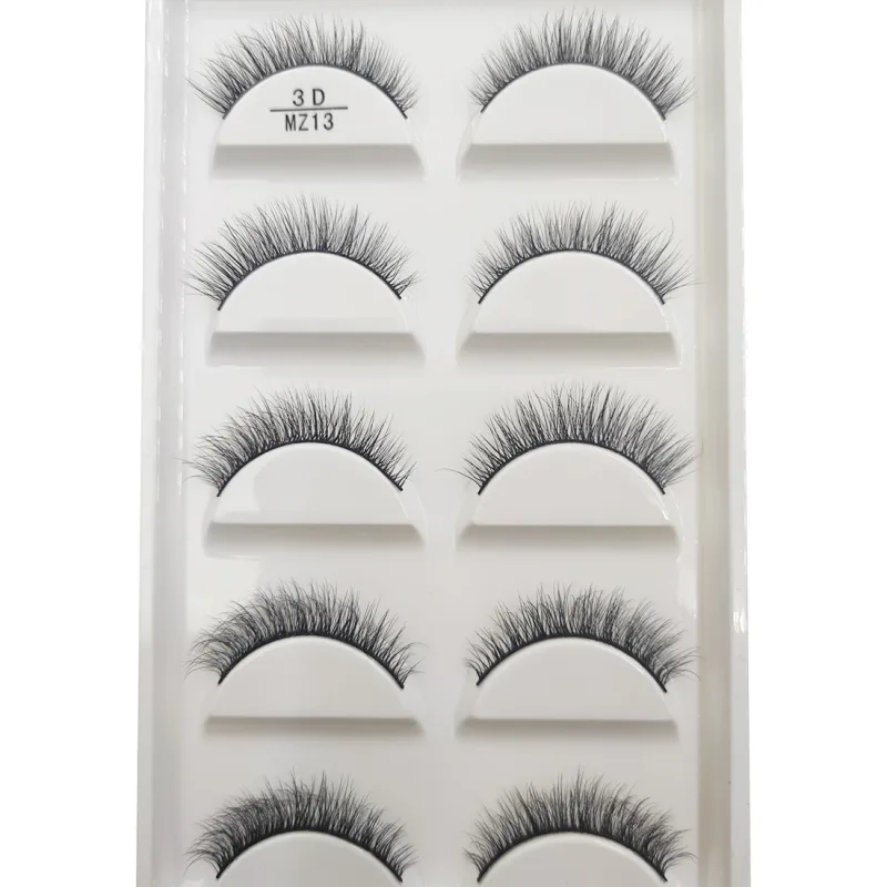 Novo 28 estilos 5 pares de cílios postiços de vison natural maquiagem extensão de cílios falsos cílios postiços maquiagem beleza cilios
