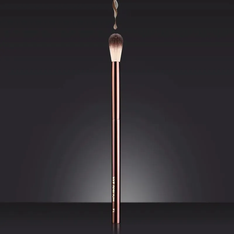 1 peça #14 pincéis de maquiagem sombra de olho contorno maquiagem escova destaque vinco ferramenta cosmética profissional alça de metal