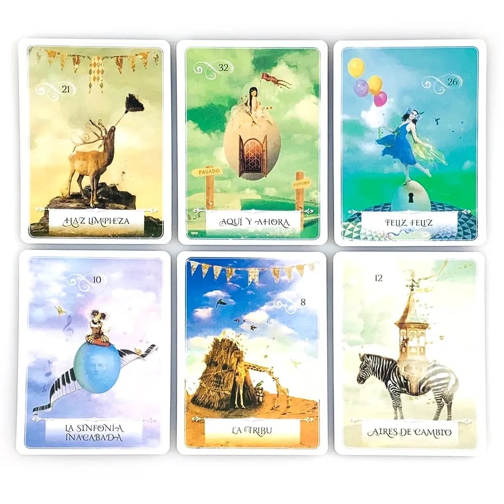 Oráculo de la sabiduría oráculo cartas versão espanhola sabedoria adivinhação deck fortuna dizendo jogo de cartas para colecionadores presentes