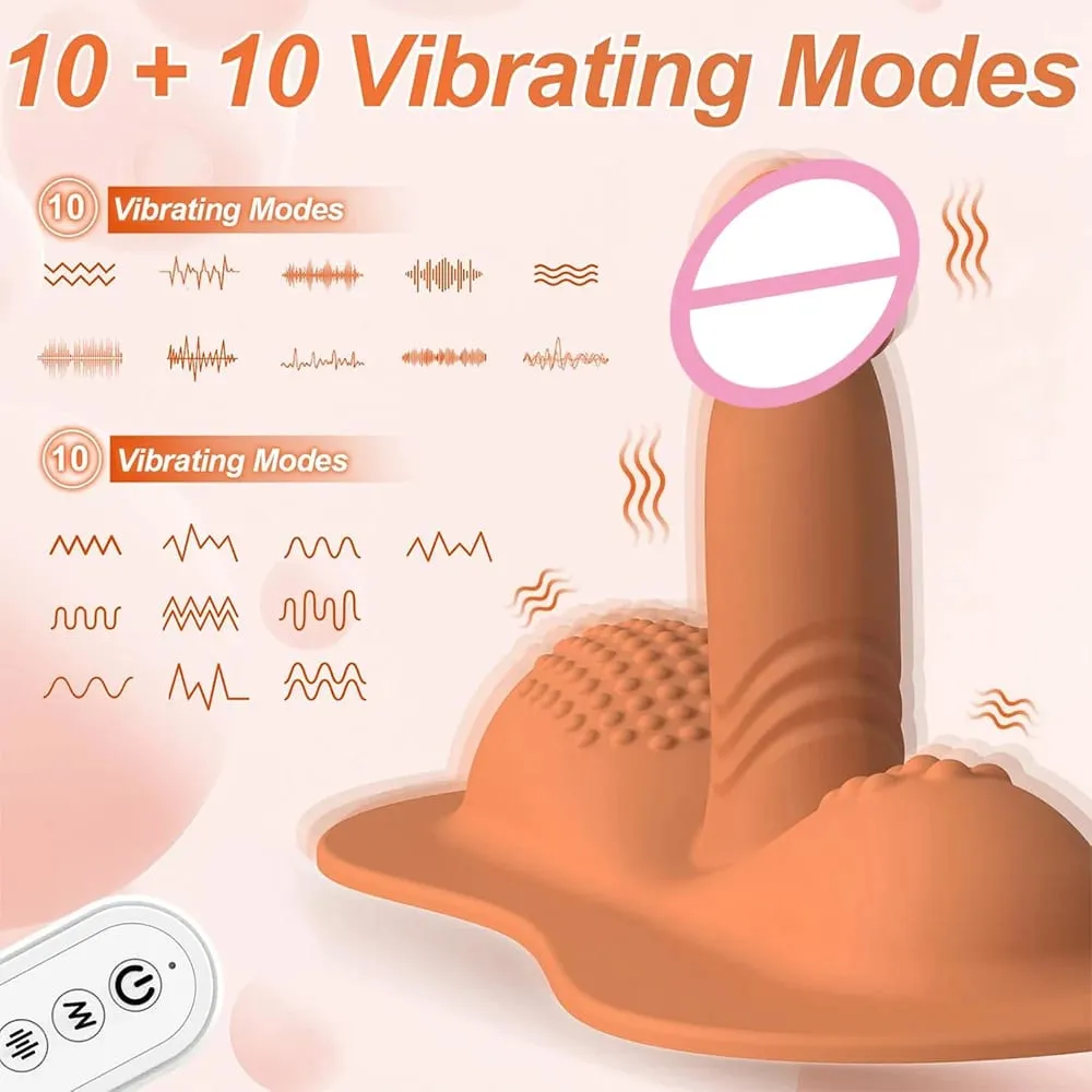 Almofada estilo feminino vibrador vibrador controle remoto 10 modos clitoral anal g-ponto estimulador masturbador feminino brinquedo sexual para mulher