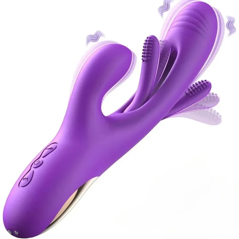 Vibrador coelho 3 em 1 para mulheres, vibrador poderoso de batidas, estimulador de clitóris, massageador feminino, ponto g, dedo, vibrador, sexo