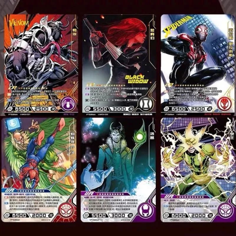 Genuine Card Heroes Duel Card Competitive Version Iron Man Thor Captain CR America Collection Cards Toys