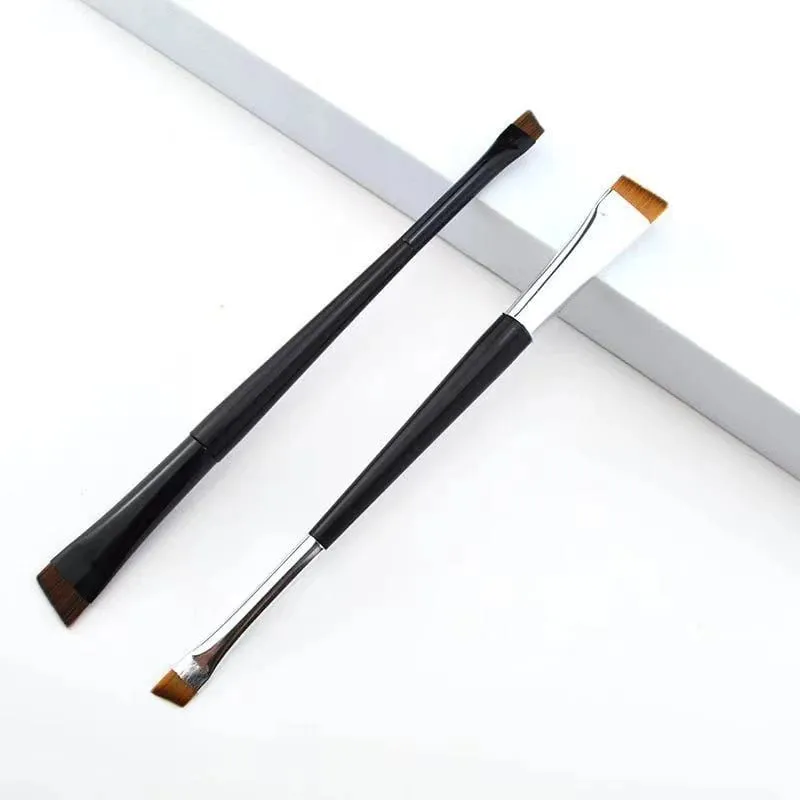 Professional Eyebrow Brush Eyeliner Angled Flat Head Blade Eye Liner Brow Contour Makeup Brushes Double-head Makeup Tool 1~10PC