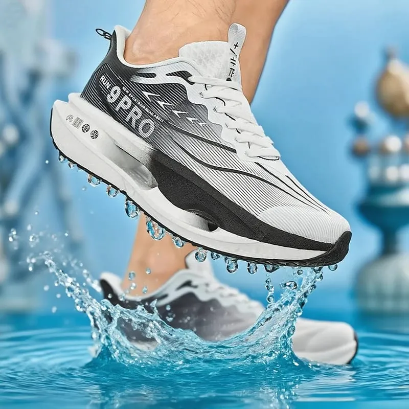 Confortável casual tênis de caminhada para homens maratona placa carbono tênis feminino basquete esporte masculino respirável