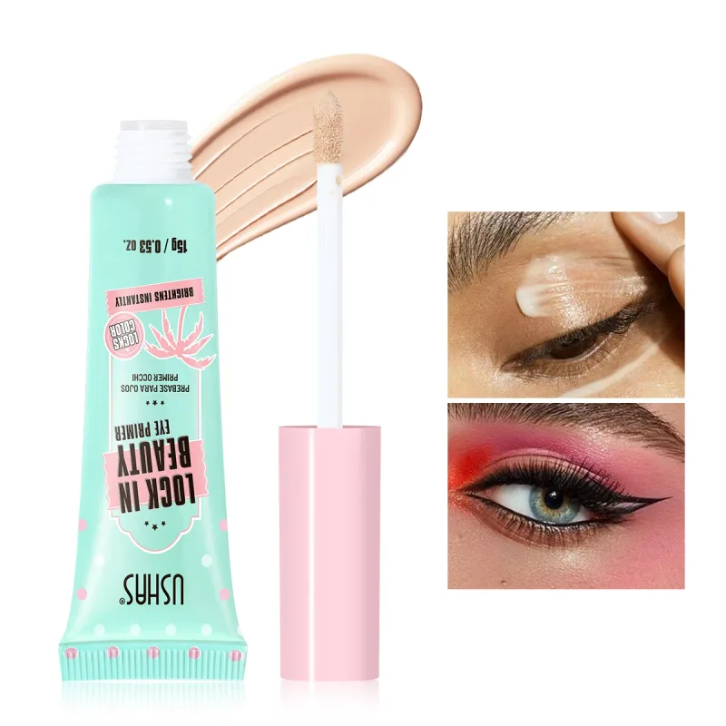 Lock In Beauty Eyeshadow Primer de longa duração à prova de manchas iluminar a cor dos olhos base suave primer de maquiagem para os olhos invisível