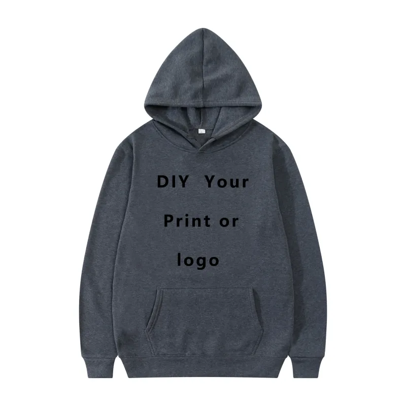 Your Own Design Brand Logo/Picture Personalized Custom Anywhere Men Women DIY Hoodies Sweatshirt Casual Hoody Fashion New
