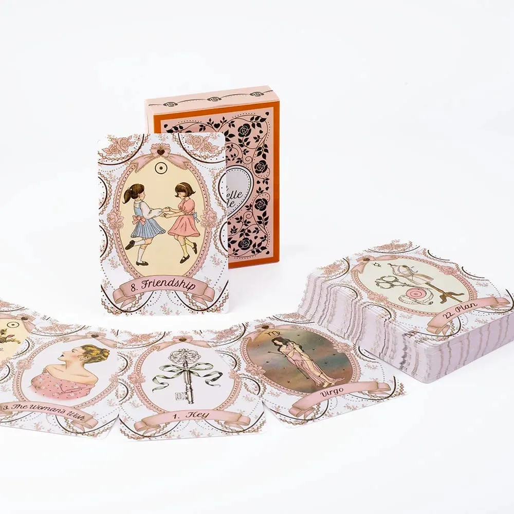 The Rosebelle Oracle cards A 65 Cards English Version Tarot Deck Divination Party Divination Edition Deck Board Playing Games