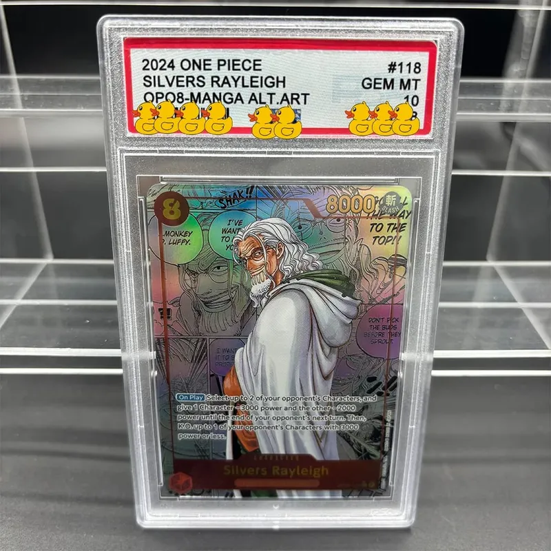 DIY OPCG Rating Card Collection Card 2023 ONE MONKEY D. LUFFY OPO5-MANGA ALT.ART Copy 10Points Rating Card Anime Game Gift