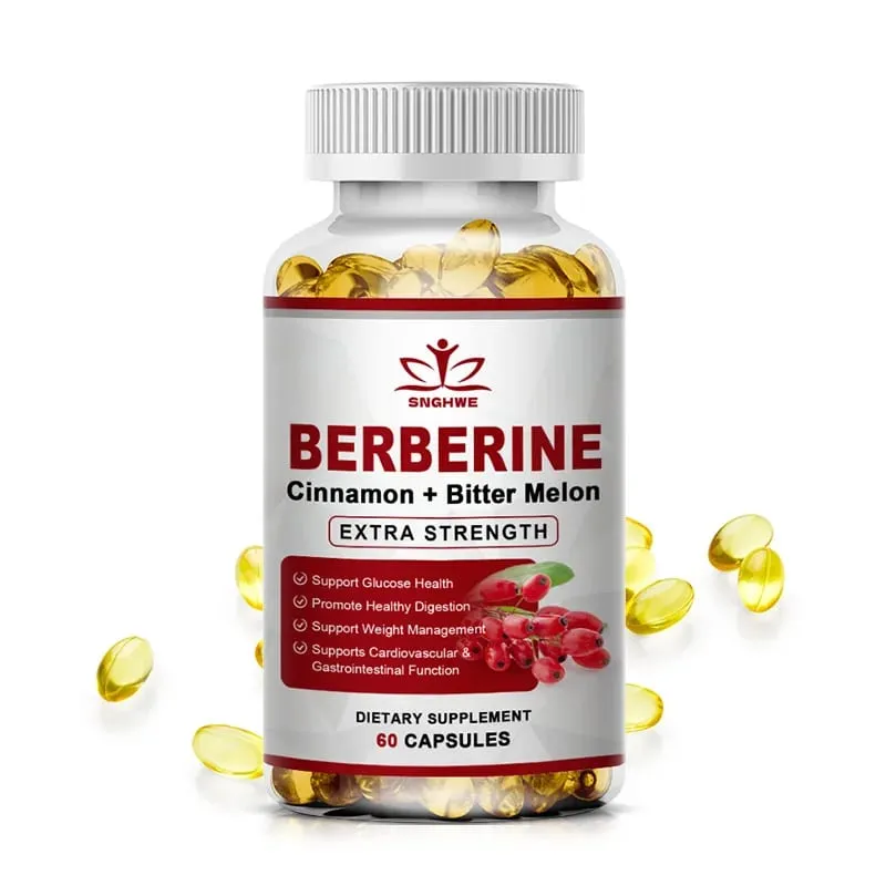 Suplemento de Berberina de Alta Potência com Canela do Ceilão - Sistema Imunológico Função Cardiovascular e Gastrointestinal - Berberine H