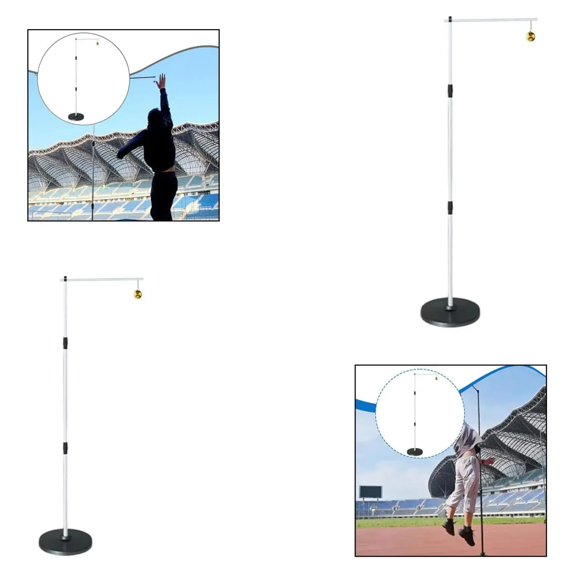 Testador de salto vertical, ferramenta de treinamento de salto de chão, estrutura de aço para escolas esportivas e medição de exercícios em casa