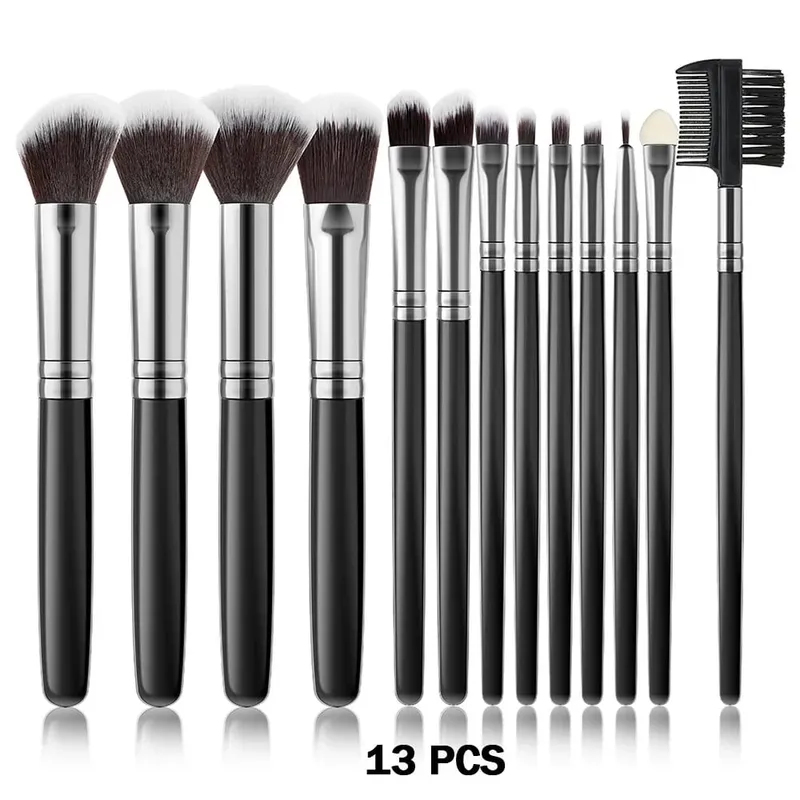 Conjunto de pincéis de maquiagem, 10/32 peças, pó macio, base, contorno, blush, corretivo, sombra, iluminador, ferramenta de beleza