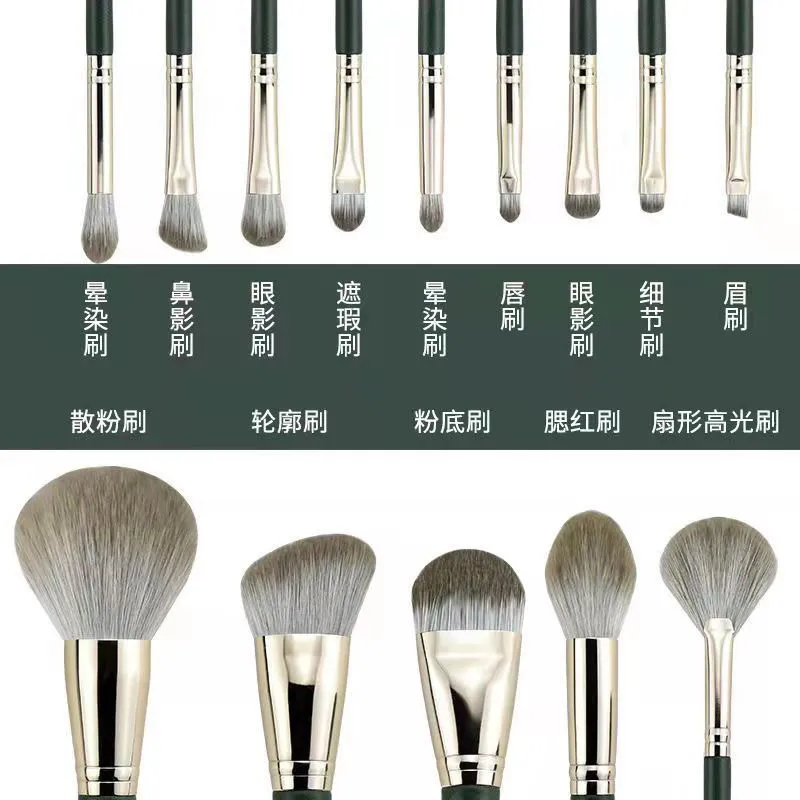 14Pcs Makeup Brushes Set Large Fluffy Soft Eye Shadow Foundation Brush Women Cosmetic Powder Blush Blending Beauty Make Up Tools